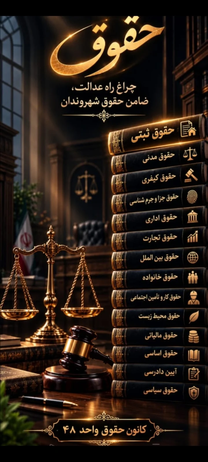معرفی رشته حقوق _ دانشگاه واحد 48